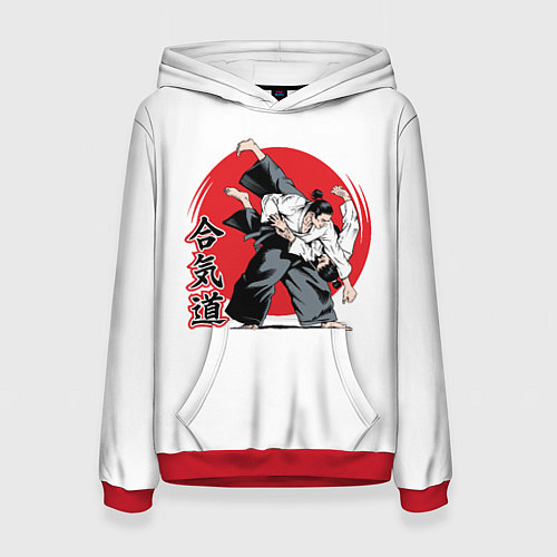 Женская толстовка Айкидо Aikido / 3D-Красный – фото 1