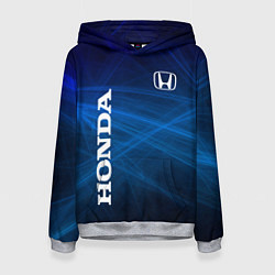 Толстовка-худи женская Honda - Blue, цвет: 3D-меланж