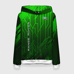 Толстовка-худи женская АвтоLand Rover, цвет: 3D-белый