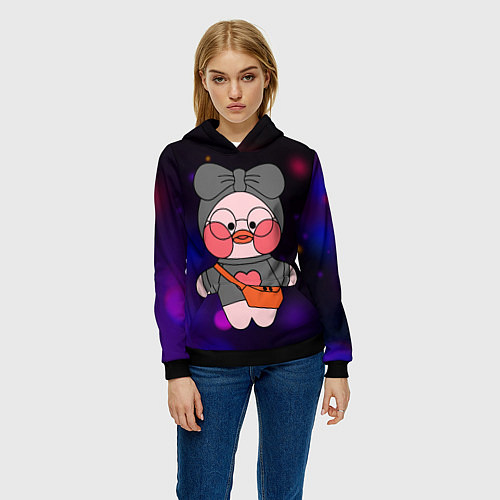 Женская толстовка УТОЧКА ЛАЛАФАНФАН Lalafanfan / 3D-Черный – фото 3