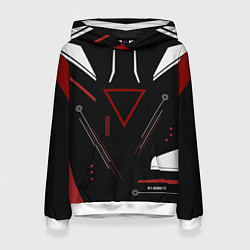 Толстовка-худи женская Сайрекс Сyrex CS GO, цвет: 3D-белый