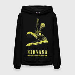 Толстовка-худи женская Nirvana Нирвана, цвет: 3D-черный