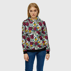 Толстовка-худи женская Счастливчик Lucky, цвет: 3D-черный — фото 2