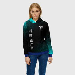 Толстовка-худи женская ТЕСЛА TESLA, цвет: 3D-синий — фото 2