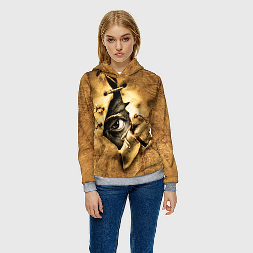 Женская толстовка Джиперс Криперс видит / 3D-Меланж – фото 3