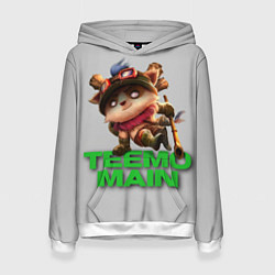 Толстовка-худи женская Teemo main, цвет: 3D-белый