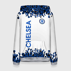 Толстовка-худи женская Chelsea челси спорт, цвет: 3D-меланж