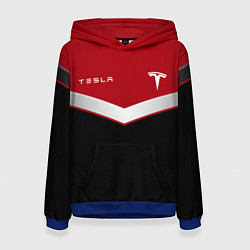 Толстовка-худи женская ФОРМА КОМПАНИИ - TESLA RED, цвет: 3D-синий