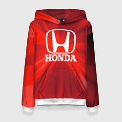 Толстовка-худи женская Хонда HONDA, цвет: 3D-белый
