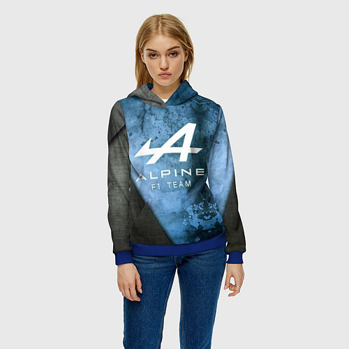 Женская толстовка Формула 1 Alpine F1 Team / 3D-Синий – фото 3