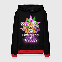Толстовка-худи женская Game Five Nights at Freddys: Security Breach, цвет: 3D-красный
