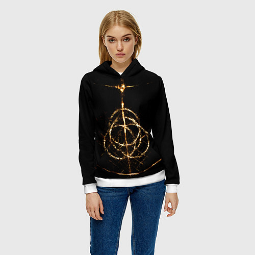 Женская толстовка ЭЛДЕН РИНГ ELDEN RING / 3D-Белый – фото 3