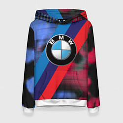 Толстовка-худи женская BMW Luxury, цвет: 3D-белый