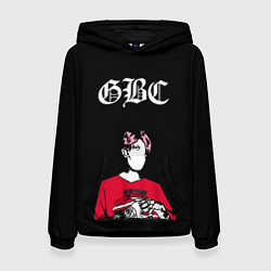 Толстовка-худи женская Lil Peep GBC Лил Пип Надпись, цвет: 3D-черный