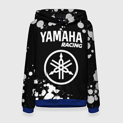 Толстовка-худи женская YAMAHA Racing Краска, цвет: 3D-синий
