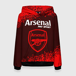 Толстовка-худи женская ARSENAL Pro Sport Спрей, цвет: 3D-черный