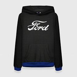 Толстовка-худи женская Ford форд крбон, цвет: 3D-синий