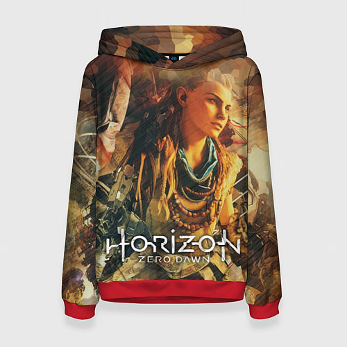 Женская толстовка Элой-рыжая воительница / 3D-Красный – фото 1