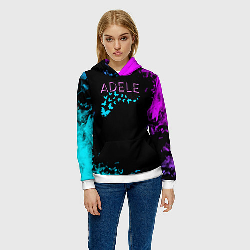 Женская толстовка Adele neon / 3D-Белый – фото 3