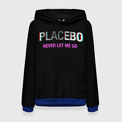 Толстовка-худи женская Placebo Never Let Me Go, цвет: 3D-синий