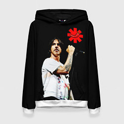 Толстовка-худи женская Red Hot Chili Peppers RHCP, цвет: 3D-белый