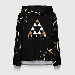 Толстовка-худи женская Deus Ex, цвет: 3D-меланж