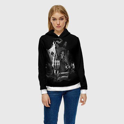 Женская толстовка Игра окончена но это не точно / 3D-Белый – фото 3