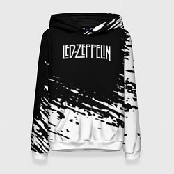Толстовка-худи женская LED ZEPPELIN ЛЕД ЗЕППЕЛИН, цвет: 3D-белый