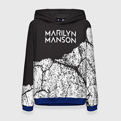 Толстовка-худи женская Marilyn manson, цвет: 3D-синий