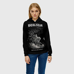 Толстовка-худи женская Burzum ishi krimpatul, цвет: 3D-черный — фото 2