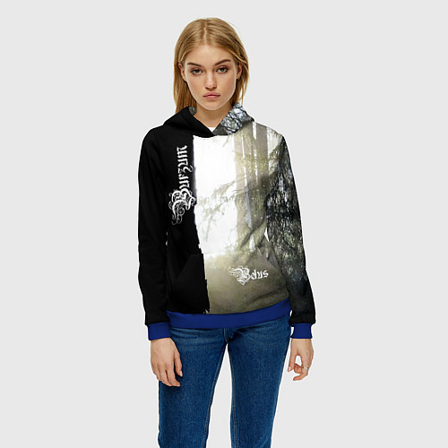 Женская толстовка Burzum - Belus / 3D-Синий – фото 3