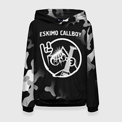 Толстовка-худи женская Eskimo Callboy - КОТ - Камуфляж, цвет: 3D-черный