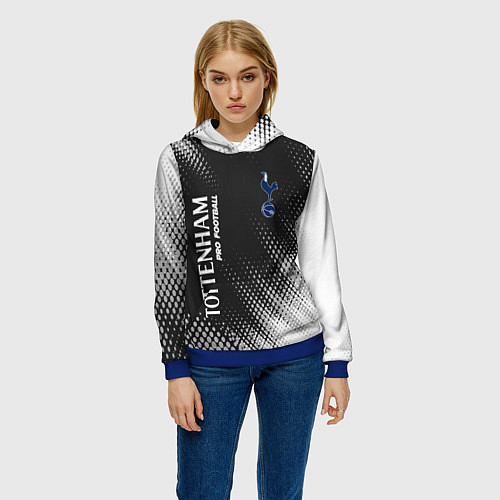 Женская толстовка TOTTENHAM HOTSPUR Pro Football / 3D-Синий – фото 3