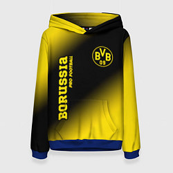 Толстовка-худи женская BORUSSIA Borussia Pro Football, цвет: 3D-синий