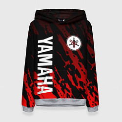 Толстовка-худи женская Yamaha - Красные пятна, цвет: 3D-меланж