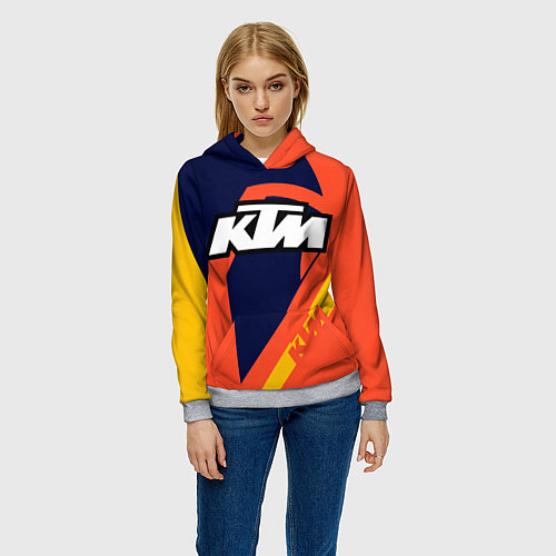 Женская толстовка KTM VINTAGE SPORTWEAR / 3D-Меланж – фото 3