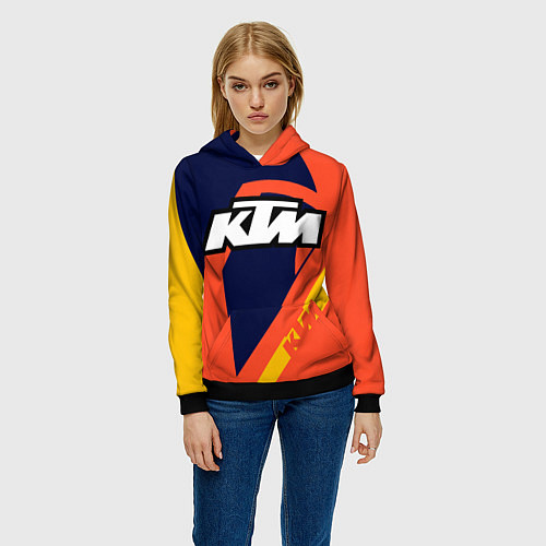 Женская толстовка KTM VINTAGE SPORTWEAR / 3D-Черный – фото 3