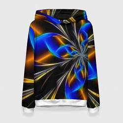 Толстовка-худи женская Neon vanguard pattern Fashion 2023, цвет: 3D-белый