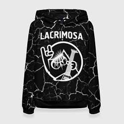 Толстовка-худи женская Lacrimosa КОТ Трещины, цвет: 3D-черный
