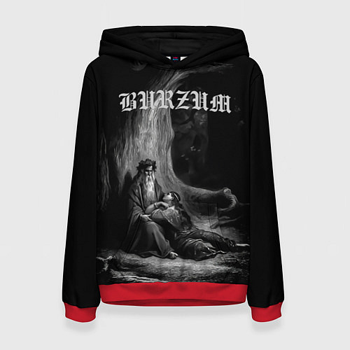 Женская толстовка The Ways of Yore - Burzum / 3D-Красный – фото 1