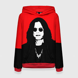 Толстовка-худи женская OZZY OSBOURNE ОЗЗИ ОСБОРН, цвет: 3D-красный