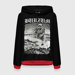 Толстовка-худи женская Burzum - The Sea Monster, цвет: 3D-красный