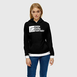 Толстовка-худи женская Глубокие темные фантазии Гачи, цвет: 3D-белый — фото 2