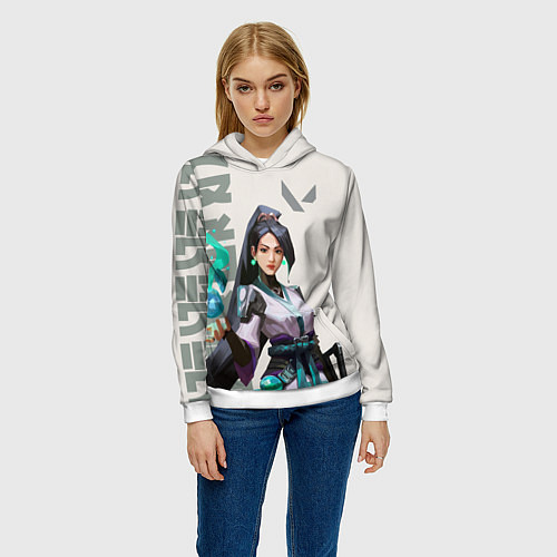 Женская толстовка SAGE VALORANT / 3D-Белый – фото 3