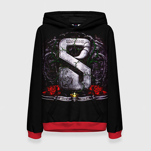 Женская толстовка Sting in the Tail - Scorpions / 3D-Красный – фото 1