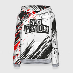 Толстовка-худи женская Sex Pistols Big Logo, цвет: 3D-меланж