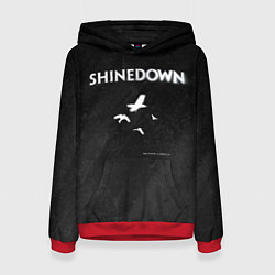 Толстовка-худи женская The Sound of Madness Shinedown, цвет: 3D-красный