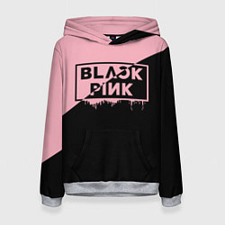 Толстовка-худи женская BLACKPINK BIG LOGO, цвет: 3D-меланж