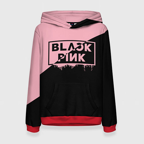 Женская толстовка BLACKPINK BIG LOGO / 3D-Красный – фото 1