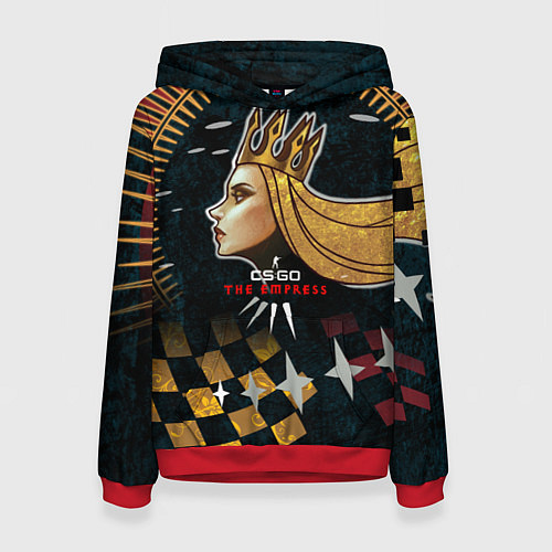 Женская толстовка Cs:go - The Empress 2022 Императрица / 3D-Красный – фото 1